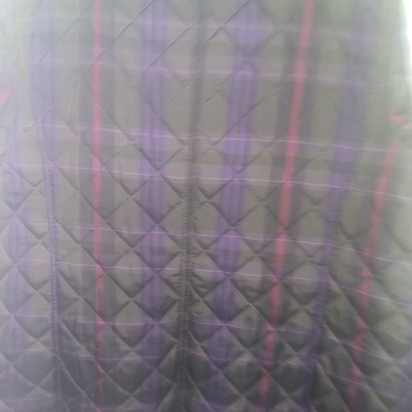 Lauren Ralph Lauren Plaid Quilted Car length Jacket. - Picture 6 of 8